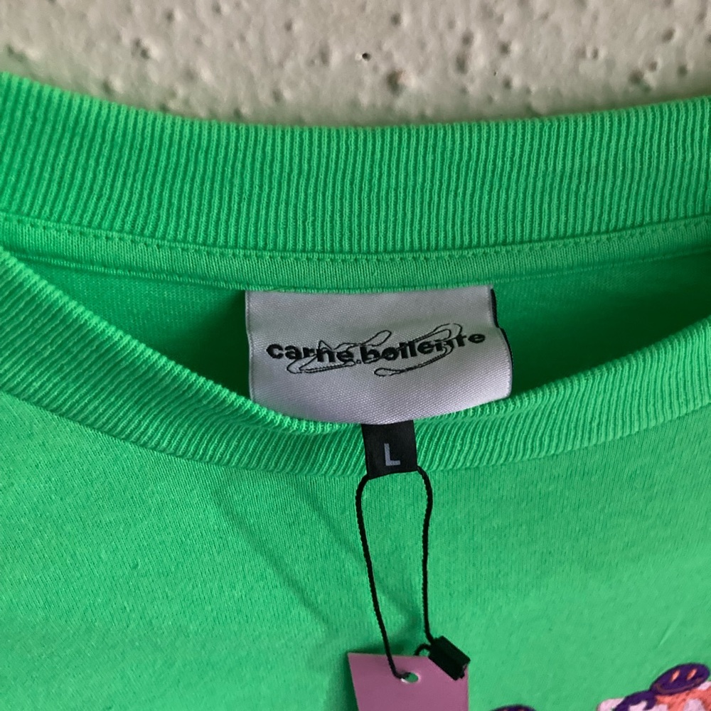 New with tags Mens Carne Bollente Long Sleeve Shirt in size large - Kelly Green - Picture 4 of 11